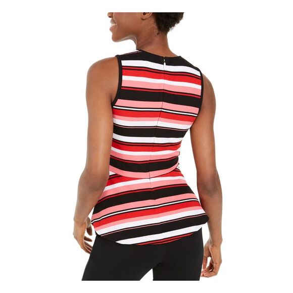 MICHAEL KORS Womens Sleeveless Crew Neck Peplum Top - Picture 2 of 4